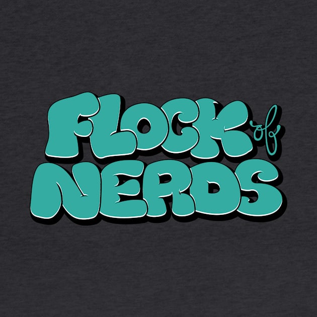 Flock of Nerds - Bubble Teal by FlockOfNerds